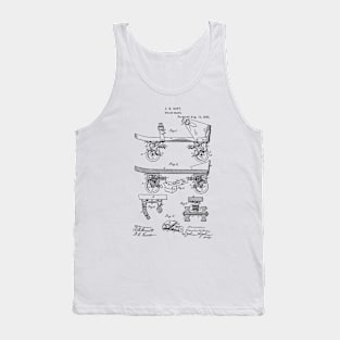 Roller Skate Vintage Patent Hand Drawing Tank Top